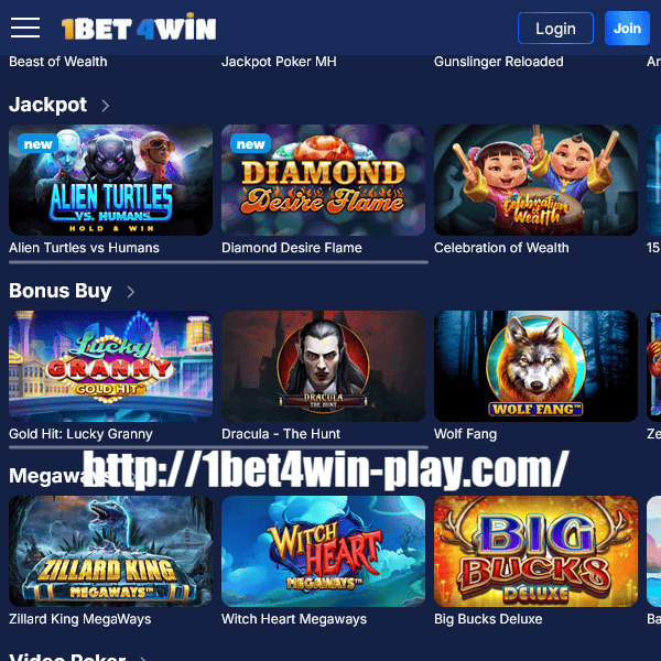 Slots do cassino 1bet4win